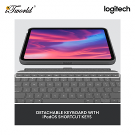 Logitech COMBO TOUCH for iPad (10th Gen) - Oxford Grey (920-011434)